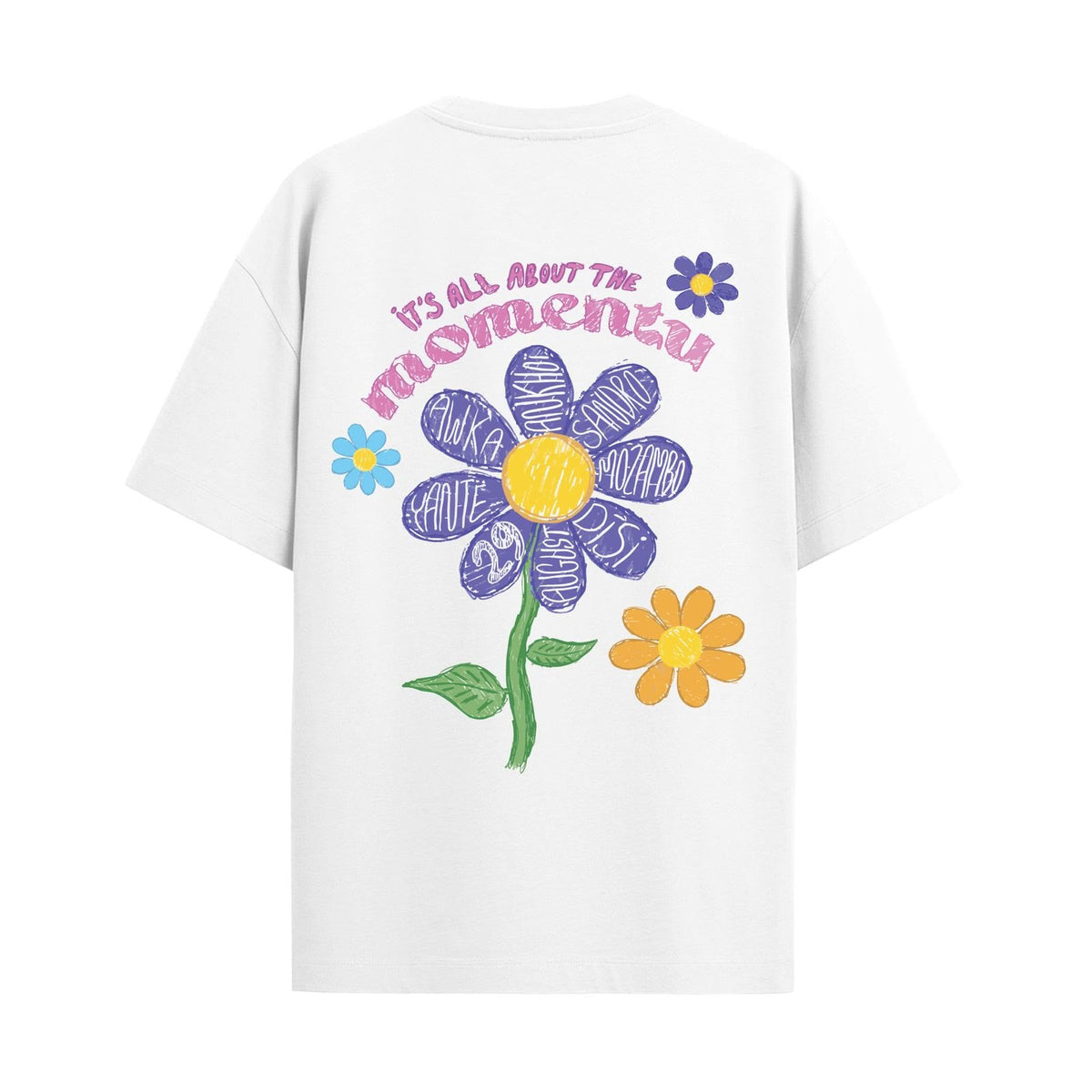 T-shirt Cartuxa branca, costas
